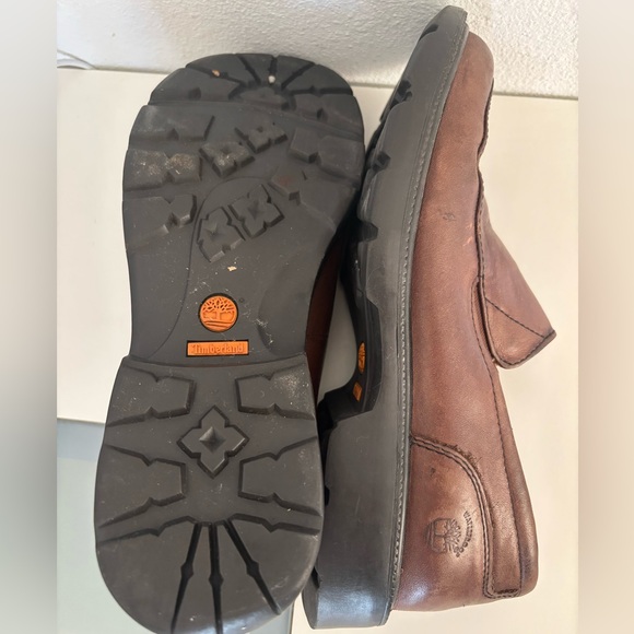 TIMBERLAND SMART COMFORT LEATHER SLIP ON PLATFORM CLOGS SZ 8 - Picture 7 of 7